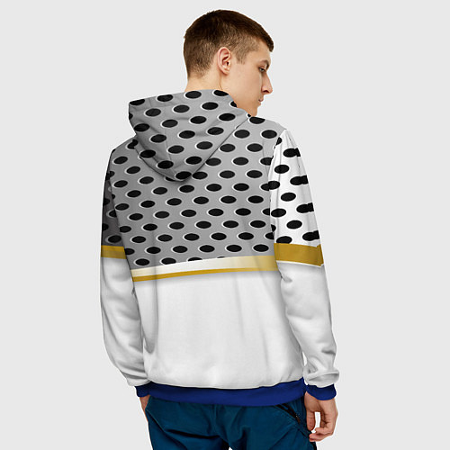 Мужская толстовка Россия броня герб / 3D-Синий – фото 4