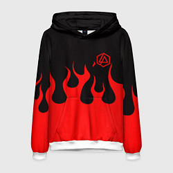 Мужская толстовка Linkin park logo fire