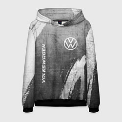 Мужская толстовка Volkswagen - grey gradient вертикально