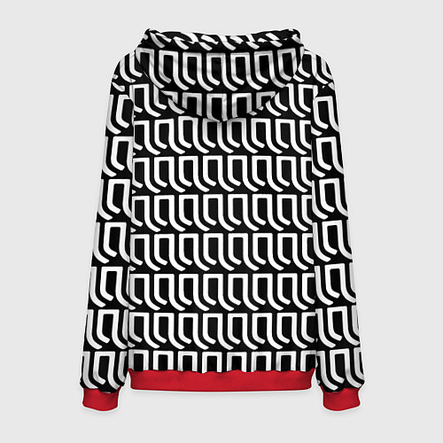 Мужская толстовка Juventus fc pattern / 3D-Красный – фото 2