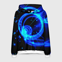 Мужская толстовка Оптические синие волны