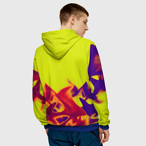 Мужская толстовка Starfield fire steel / 3D-Синий – фото 4