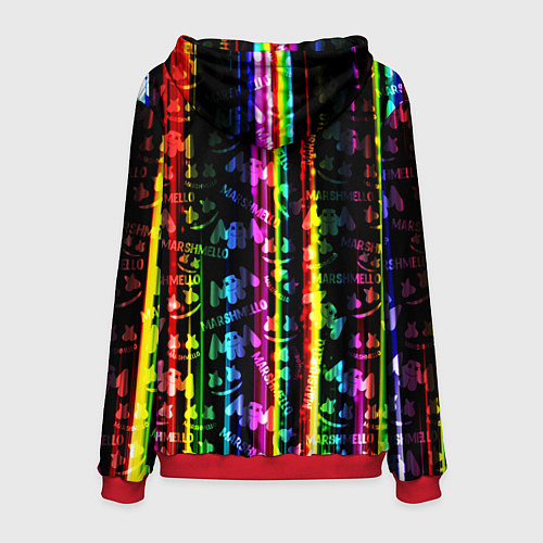 Мужская толстовка Marshmello градиент / 3D-Красный – фото 2
