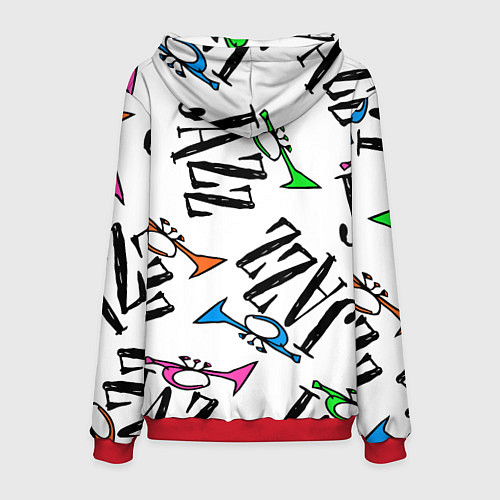 Мужская толстовка Just jazz in color / 3D-Красный – фото 2