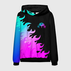 Мужская толстовка Король и Шут неоновый огонь