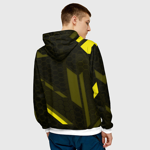 Мужская толстовка AEK fc geometry / 3D-Белый – фото 4