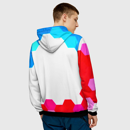 Мужская толстовка Квейк соты / 3D-Черный – фото 4