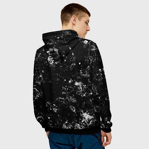 Мужская толстовка Stumble Guys black ice / 3D-Черный – фото 4