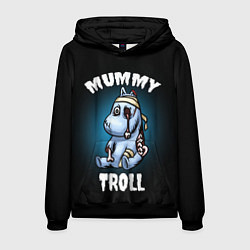 Толстовка-худи мужская Mummy troll, цвет: 3D-черный