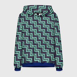 Мужская толстовка Мятные зигзаги