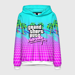 Толстовка-худи мужская Vice city tropic collection, цвет: 3D-белый