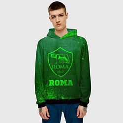 Толстовка-худи мужская Roma - green gradient, цвет: 3D-черный — фото 2