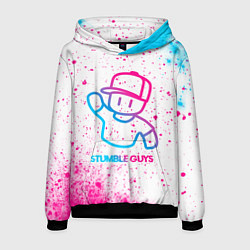 Мужская толстовка Stumble Guys neon gradient style