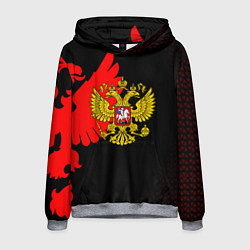 Мужская толстовка Герб РФ красный