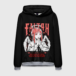 Мужская толстовка Макима ангел - Человек бензопила