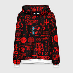 Мужская толстовка Twenty one pilots pattern rock steel