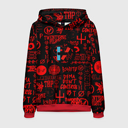 Мужская толстовка Twenty one pilots pattern rock steel