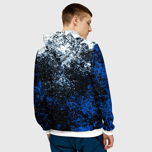 Мужская толстовка Deathstranding холодные краски / 3D-Белый – фото 4