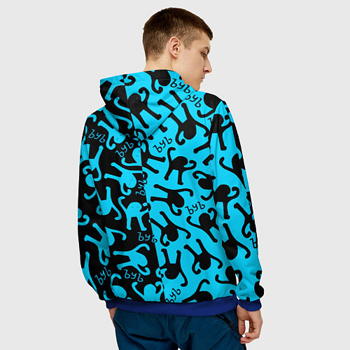 Мужская толстовка ACDC mem party / 3D-Синий – фото 4