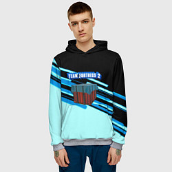 Толстовка-худи мужская Team Fortress line, цвет: 3D-меланж — фото 2