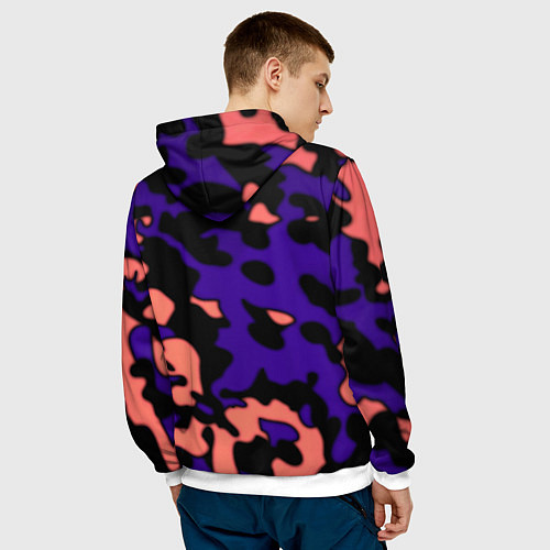 Мужская толстовка DOTA 2 камуфляж / 3D-Белый – фото 4