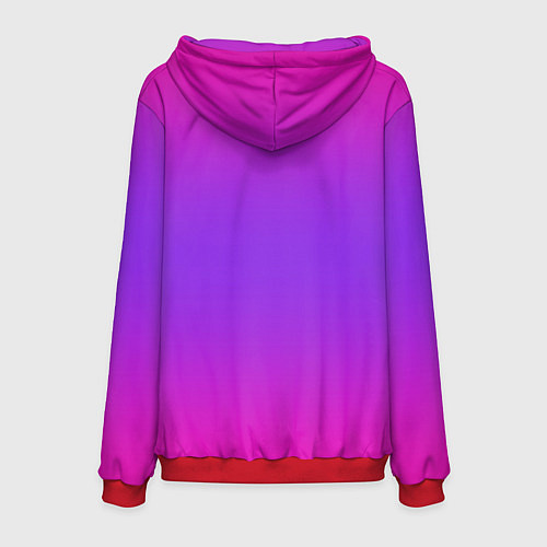 Мужская толстовка Sally Face neon gradient / 3D-Красный – фото 2