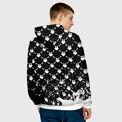 Мужская толстовка BMW gussi steel / 3D-Белый – фото 4