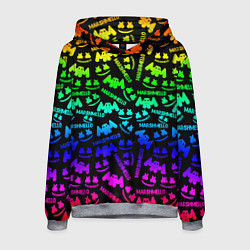 Мужская толстовка Marshmello neon steel pattern