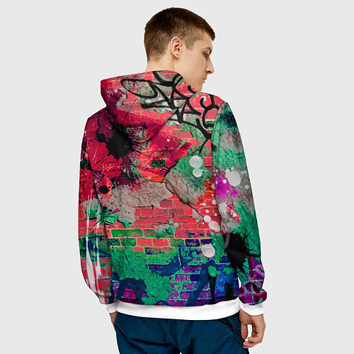 Мужская толстовка Майк Тайсон - лучший навсегда / 3D-Белый – фото 4