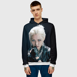 Толстовка-худи мужская Stray Kids Felix Giant concept, цвет: 3D-белый — фото 2