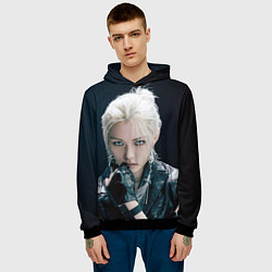 Толстовка-худи мужская Stray Kids Felix Giant concept, цвет: 3D-черный — фото 2