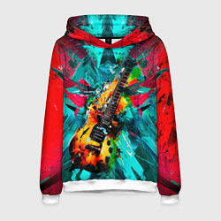 Мужская толстовка Электрогитара в красках