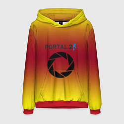 Мужская толстовка Portal 2 gradient