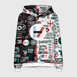 Мужская толстовка Twenty one pilots glitch pattern