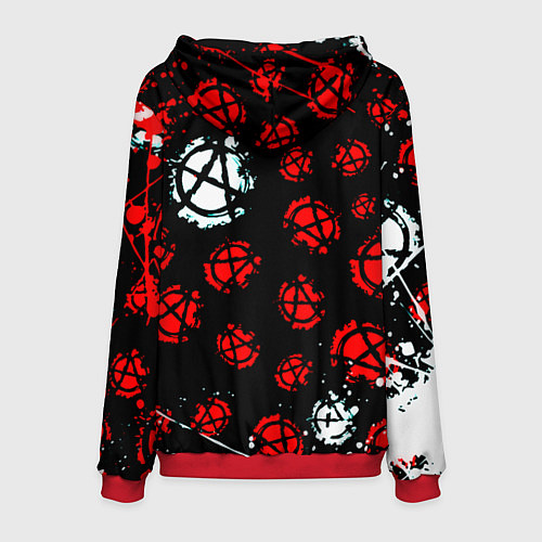 Мужская толстовка Half life anarhy / 3D-Красный – фото 2