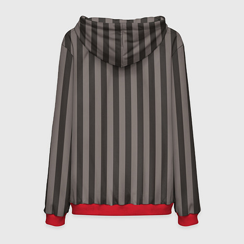 Мужская толстовка Узор как у Вай из Аркейн / 3D-Красный – фото 2