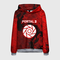 Мужская толстовка Portal2 огненный стиль