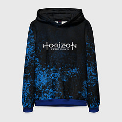 Мужская толстовка Horizon: Zero Dawn синие брызги красок