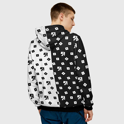 Мужская толстовка Red Dead Redemption 2 pattern / 3D-Черный – фото 4