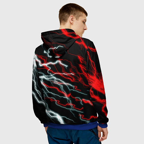 Мужская толстовка Half life storm logo / 3D-Синий – фото 4