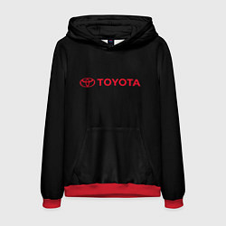 Мужская толстовка Toyota red logo auto