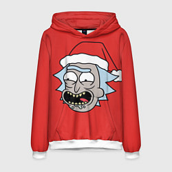 Мужская толстовка Рик и Морти новогодний Рик