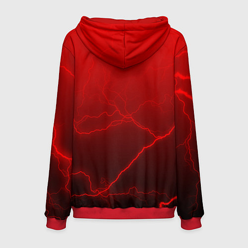 Мужская толстовка Starcraft молнии / 3D-Красный – фото 2