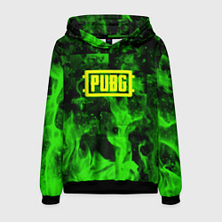 Мужская толстовка PUBG green fire game