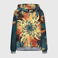 Мужская толстовка Оптические узоры фракталы