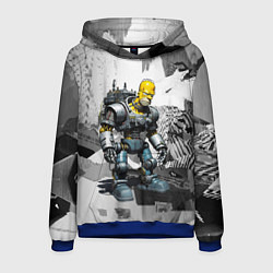 Мужская толстовка Homer Simpson cool cyborg - ai art fantasy
