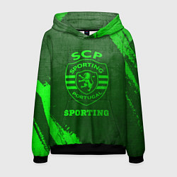 Мужская толстовка Sporting - green gradient