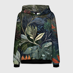 Мужская толстовка Объемные листья