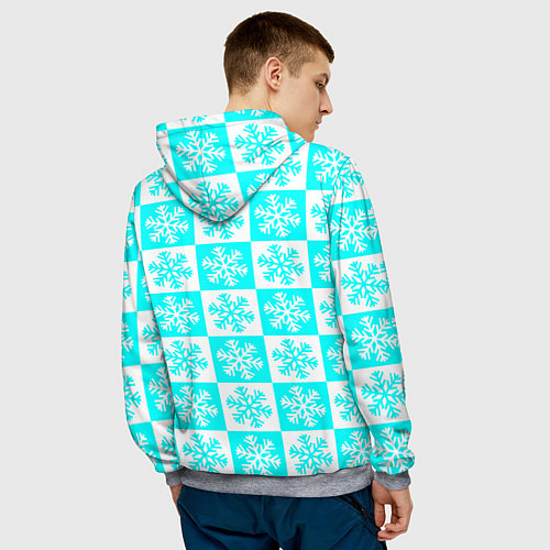 Мужская толстовка Морозная свежесть / 3D-Меланж – фото 4