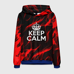 Мужская толстовка Keep calm flame red